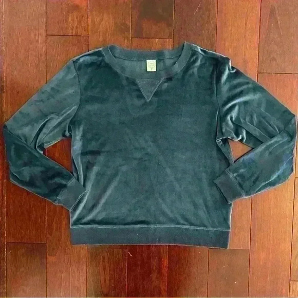 Honeydew Women's Super Soft Fleece Long Sleeve Lounge Pajama Top Teal Size M - Picture 1 of 8